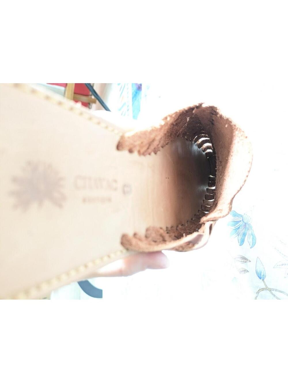 Huarache Leather Authentic Woven Sandals, Boho Coastal Cowgirl Style, Size 8 - Picture 10 of 10